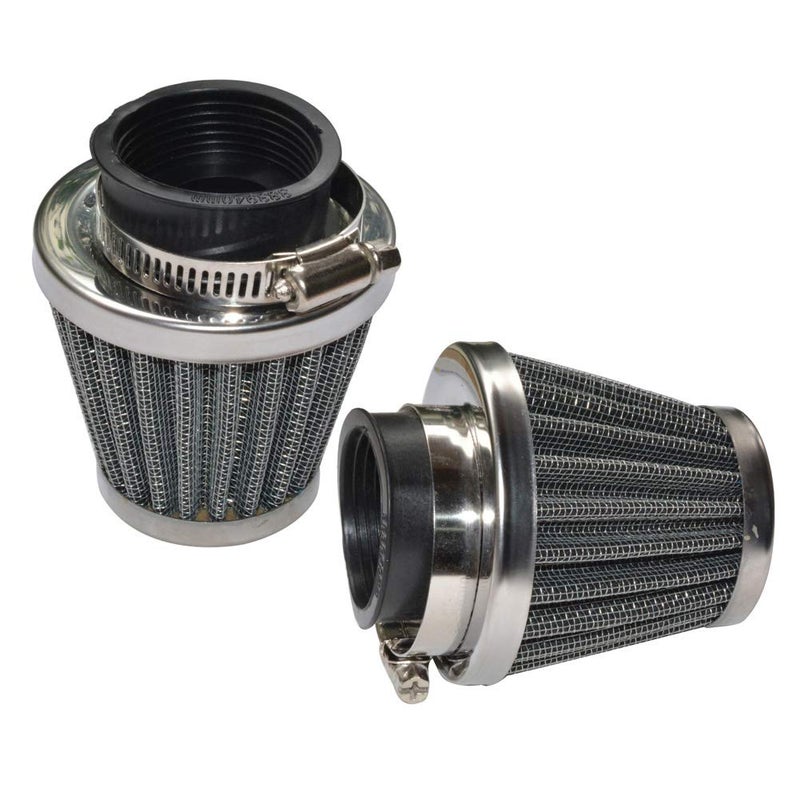 Baitaihem Pack of 2 Motorcycle POD Air Filter Dirt Pocket Bike ATV Pit Bike 35 38 39 40 42 46 48 50 52 54mm (52mm) - Image 1